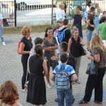 Aktivitet, atraksion, argëtim, në ditën e parë të mësimit në shkollën “Mileniumi i Tretë”