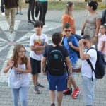 Aktivitet, atraksion, argëtim, në ditën e parë të mësimit në shkollën “Mileniumi i Tretë”