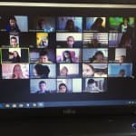 Gjatë takimit virtual në Zoom, në klasën I-2 prezent ishte edhe doktoresha e fëmijëve znj. Ardita Avdiu.