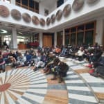 Ne, klasët e pesta, vizituam një prej institucioneve më të rëndësishme të vendit – Bibliotekën Kombëtare të Kosovës “Pjetër Bogdani”.